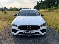 Used Mercedes CLA220 AMG line 190 HP (139 kW) 2019 White Coupe