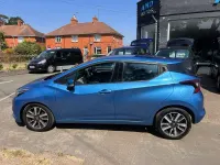 Used Nissan Micra Acenta 90 HP (66 kW) 2017 Blue Hatchback
