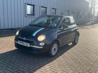 Used Fiat 500 Lounge 2009 Black Cabriolet