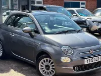 Used Fiat 500 Lounge 69 HP (50 kW) 2019 Grey Hatchback