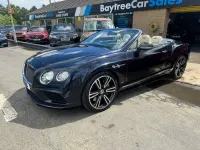 Used Bentley Continental GT Convertible Mulliner 521 HP (383 kW) 2018 Blue Cabriolet