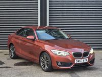 Used BMW 218 Sport Line 2017 Orange Coupe
