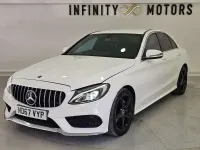 Used Mercedes C200 AMG line 136 HP (100 kW) 2018 White Sedan