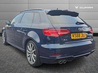 Used Audi A3 Black Edition 147 HP (108 kW) 2019 Blue Hatchback