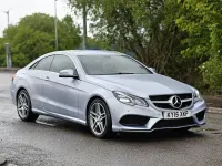 Used Mercedes E220 AMG line 2015 Silver Coupe