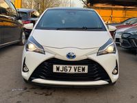 Used Toyota Yaris Hybrid 2017 White Hatchback