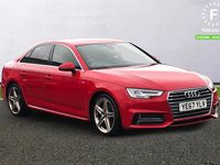 Used Audi A4 S-Line 150 HP (110 kW) 2017 Red Sedan