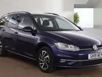 Used VW Golf VII Match 115 HP (84 kW) 2019 Blue Estate