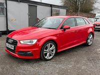 Used Audi A3 Sportback S-Line 2015 Red Hatchback