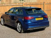 Used Audi A3 Sportback S-Line 2015 Blue Hatchback