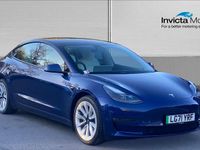 Used Tesla Model 3 Long Range AWD 366 kW (498 HP) 2021 Blue Sedan