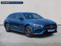 Used Mercedes CLA250e Shooting Brake AMG line 2023 Blue Estate