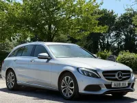 Used Mercedes C220 170 HP (125 kW) 2018 Silver Estate