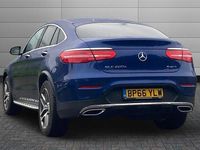 Used Mercedes GLC220 AMG Line Premium 170 HP (125 kW) 2016 Brilliant blue Coupe