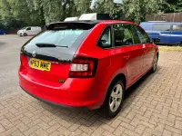 Used Skoda Rapid SE 105 HP (77 kW) 2014 Red Hatchback