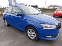 Used Skoda Fabia SE 75 HP (55 kW) 2019 Blue Hatchback
