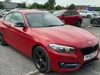 Used BMW 218 Sport Line 136 HP (100 kW) 2016 Red Coupe