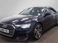 Used Audi A6 S-Line 204 HP (150 kW) 2019 Blue Sedan