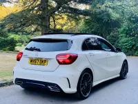 Used Mercedes A200 AMG line 136 HP (100 kW) 2017 White Hatchback