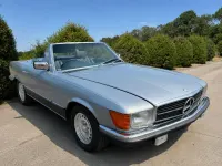 Used Mercedes SL500 230 HP (169 kW) 1983 Blue Cabriolet