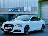 Begagnad Audi A5 Black Edition 2016 Vit Sportkupé