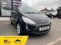 Used Ford Ka Zetec 2016 Black Hatchback