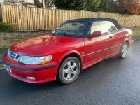 Used Saab 9-3 2001 Red Cabriolet