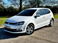 Begagnad VW Polo Match 2016 Vit Halvkombi
