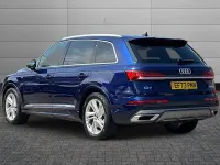 Used Audi Q7 Black Edition 228 HP (167 kW) 2023 Navarra blue SUV