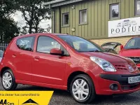 Used Nissan Pixo N-TEC 68 HP (50 kW) 2009 Red Hatchback