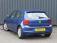 Used VW Polo SE 95 HP (69 kW) 2019 Blue Hatchback