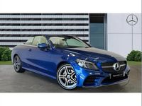 Used Mercedes C200 AMG line 180 HP (132 kW) 2023 Blue Cabriolet