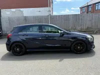 Used Mercedes A160 AMG line 102 HP (75 kW) 2017 Blue Hatchback