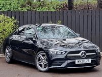 Used Mercedes CLA200 AMG line 163 HP (119 kW) 2021 Black Coupe
