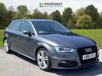 Used Audi A3 S-Line 184 HP (135 kW) 2016 Grey Hatchback