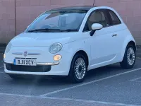 Used Fiat 500 Lounge 69 HP (50 kW) 2011 White Hatchback