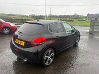 Used Peugeot 208 GT-line 100 HP (73 kW) 2018 Black Hatchback