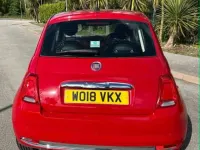 Used Fiat 500 Lounge 69 HP (50 kW) 2018 Red Hatchback