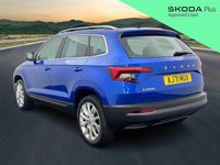 Used Skoda Karoq SE L 110 HP (80 kW) 2022 Race blue metallic SUV