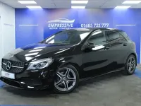 Used Mercedes A200 AMG line 136 HP (100 kW) 2016 Black Hatchback