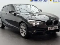 Used BMW 118 Sport Line 136 HP (100 kW) 2019 Black Hatchback