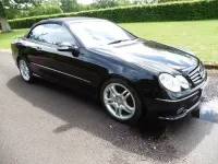 Used Mercedes CLK55 AMG 362 HP (266 kW) 2005 Black Cabriolet