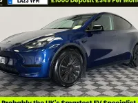 Used Tesla Model Y Long Range AWD 378 kW (514 HP) 2023 Blue SUV