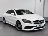 Used Mercedes CLA200 AMG line 156 HP (114 kW) 2018 White Coupe