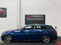 Used Mercedes C220 AMG line 2018 Blue Estate
