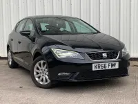 Used Seat Leon SE 110 HP (80 kW) 2016 Black Hatchback