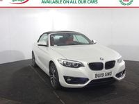 Used BMW 218 Sport Line 136 HP (100 kW) 2019 White Cabriolet