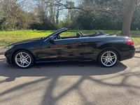 Used Mercedes E220 AMG line 177 HP (130 kW) 2015 Black Cabriolet