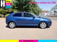 Used Audi A3 Design 100 HP (73 kW) 2003 Blue Hatchback