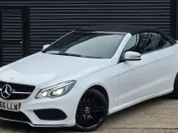 Used Mercedes E220 AMG line 2016 White Cabriolet